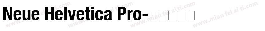 Neue Helvetica Pro字体转换